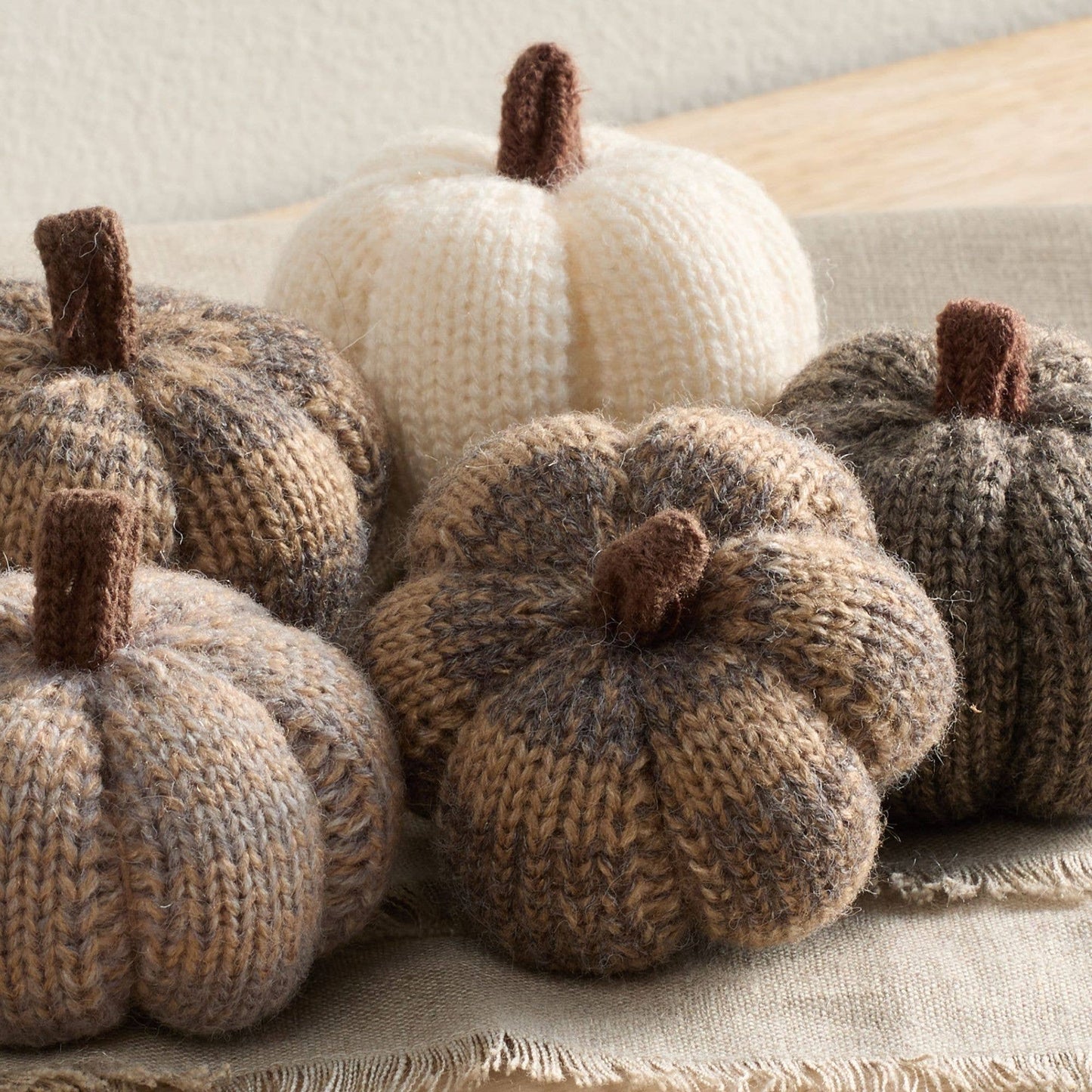 Cozy Hand Knit Pumpkins