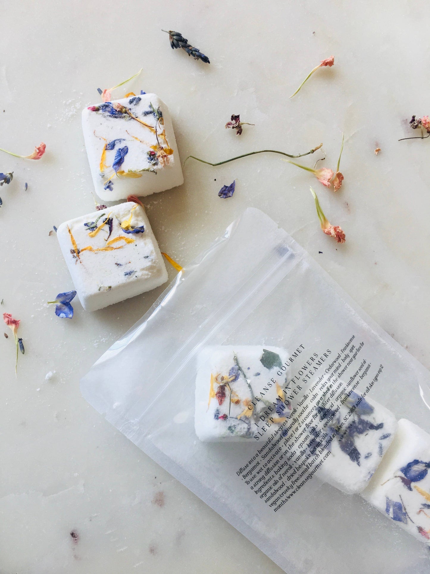 I Dream In Flowers 2 pack Sleep Steamers Shower Steamers