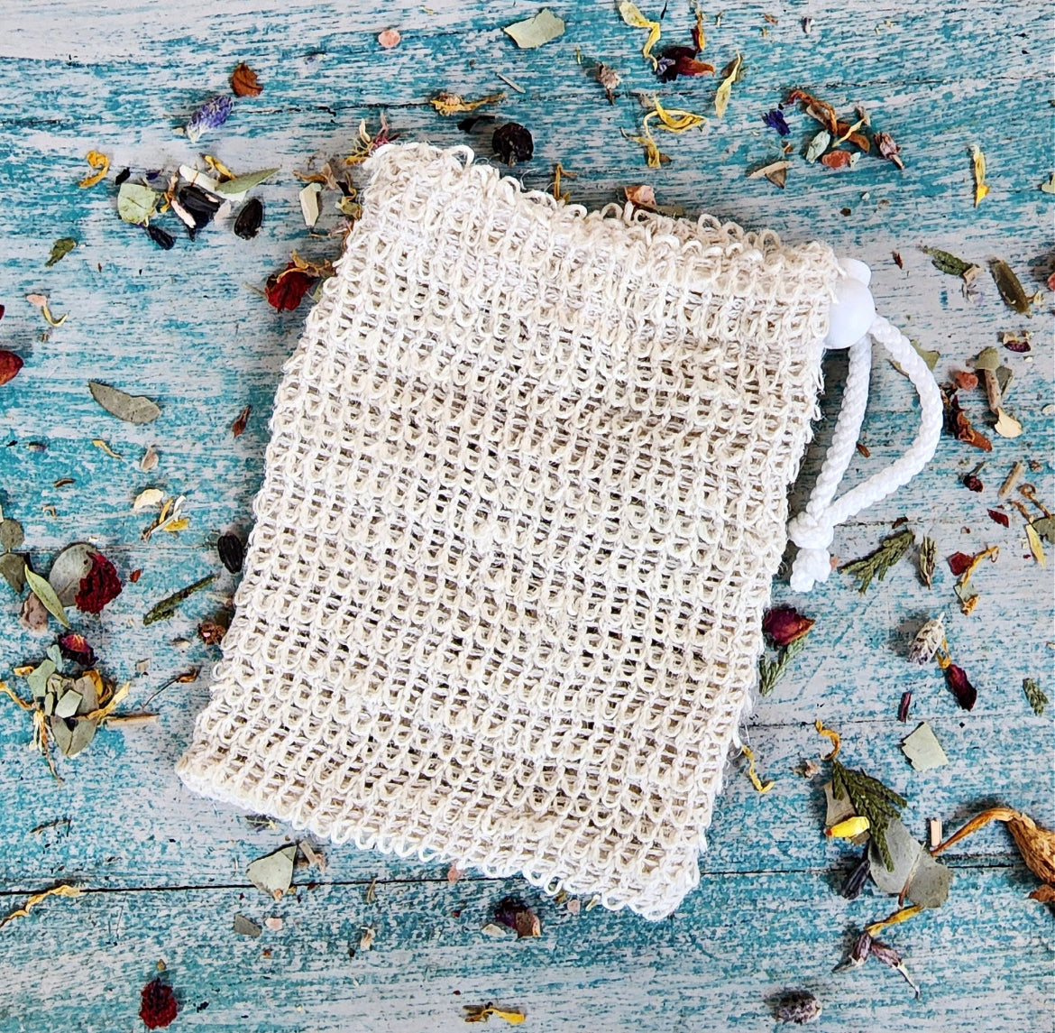 Natural Sisal Soap Cozy Bag