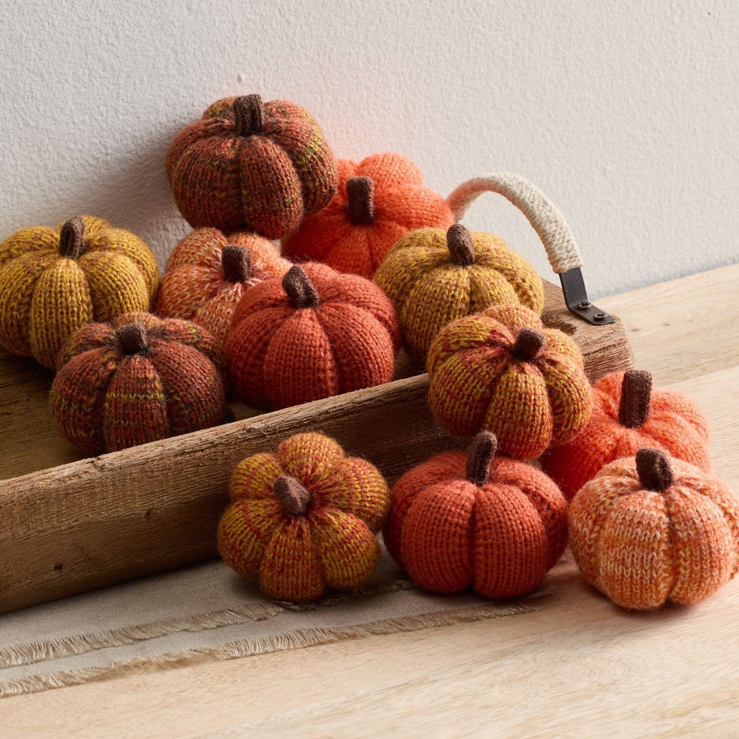 Cozy Hand Knit Pumpkins