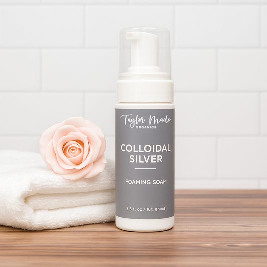 Colloidal Silver Foaming Cleanser – Organic Gentle Face Wash