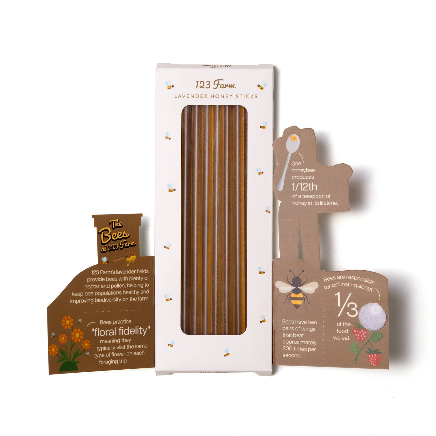 Lavender Honey Sticks – 10 Pack with Storybook Style Design