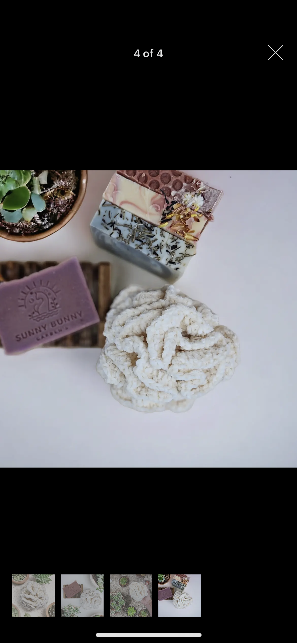 Cotton Shower Pouf
