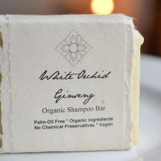 White Orchid Ginseng Organic Shampoo Bar